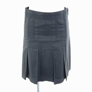 Club Monaco Pleated Cotton Mini Skirt Black sz 4